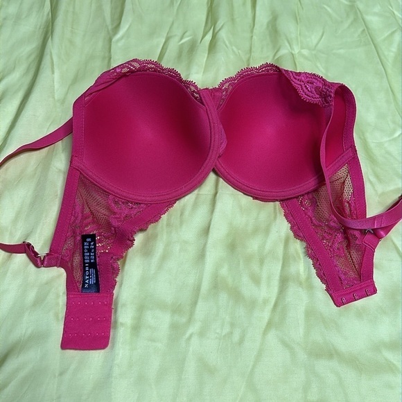 BRA NATORI 32D 741299 Coral underwire lightly padded lace 3456 PS - Picture 8 of 10